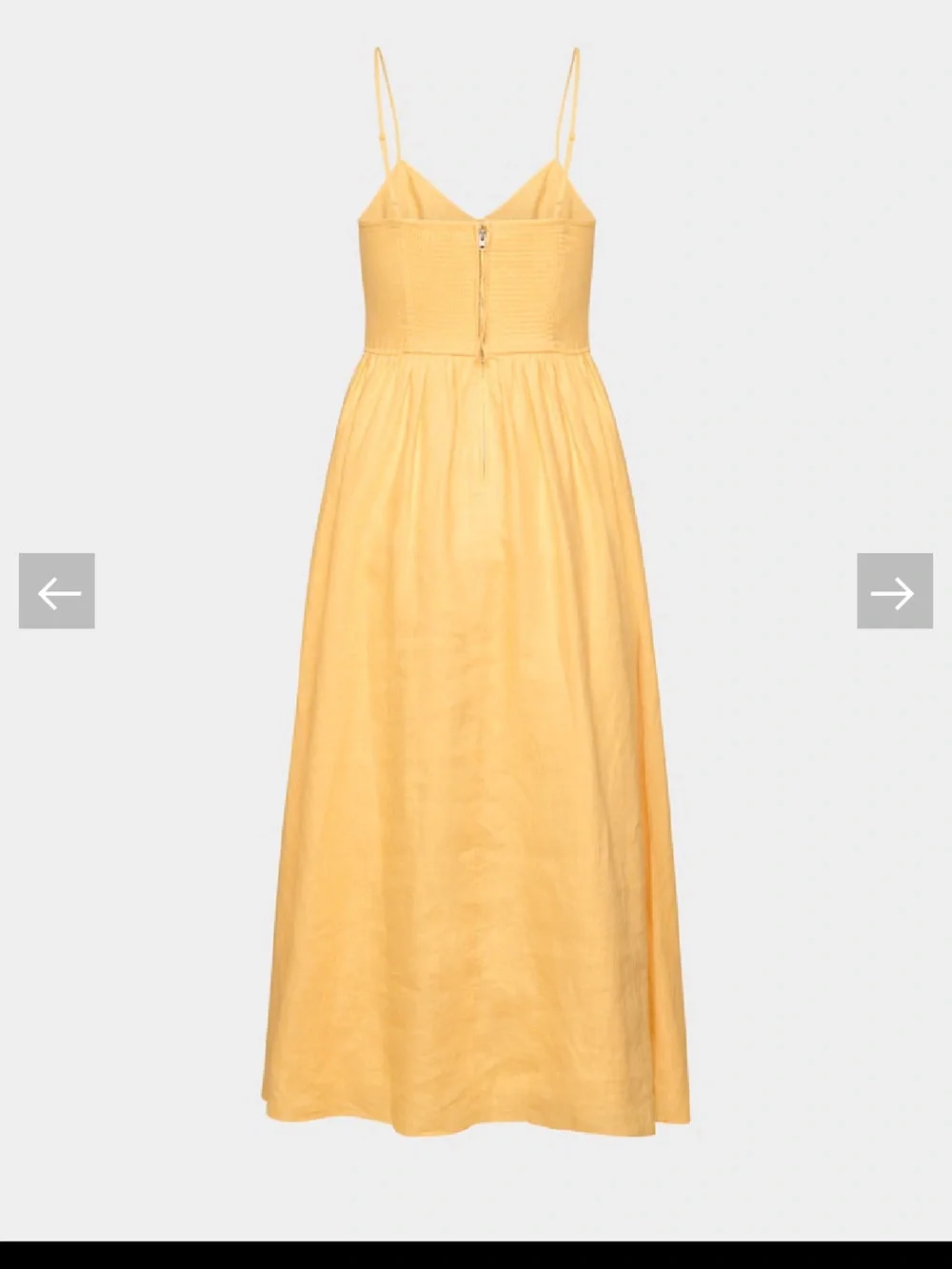 Aritzia Yellow Linen Dress - Picture 3 of 9